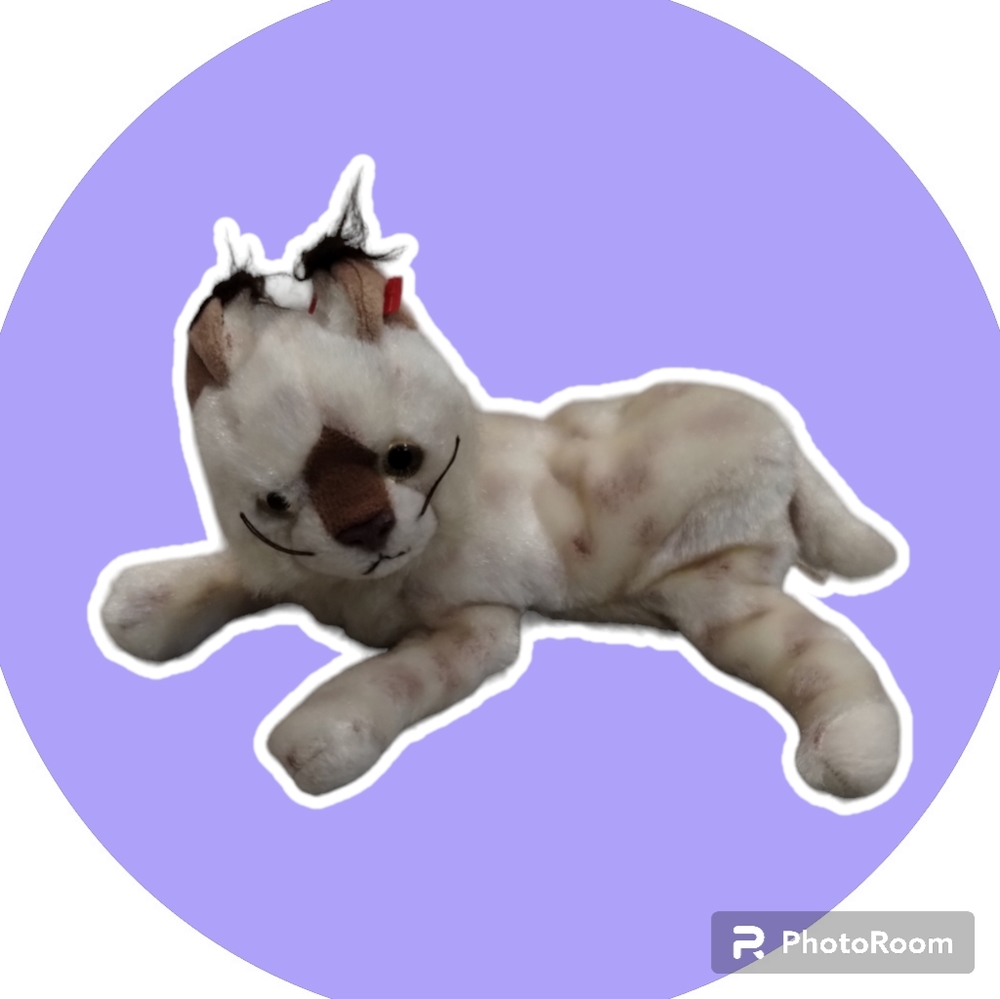 Ty Beanie Baby: Tracks the Lynx 7.5in no tags